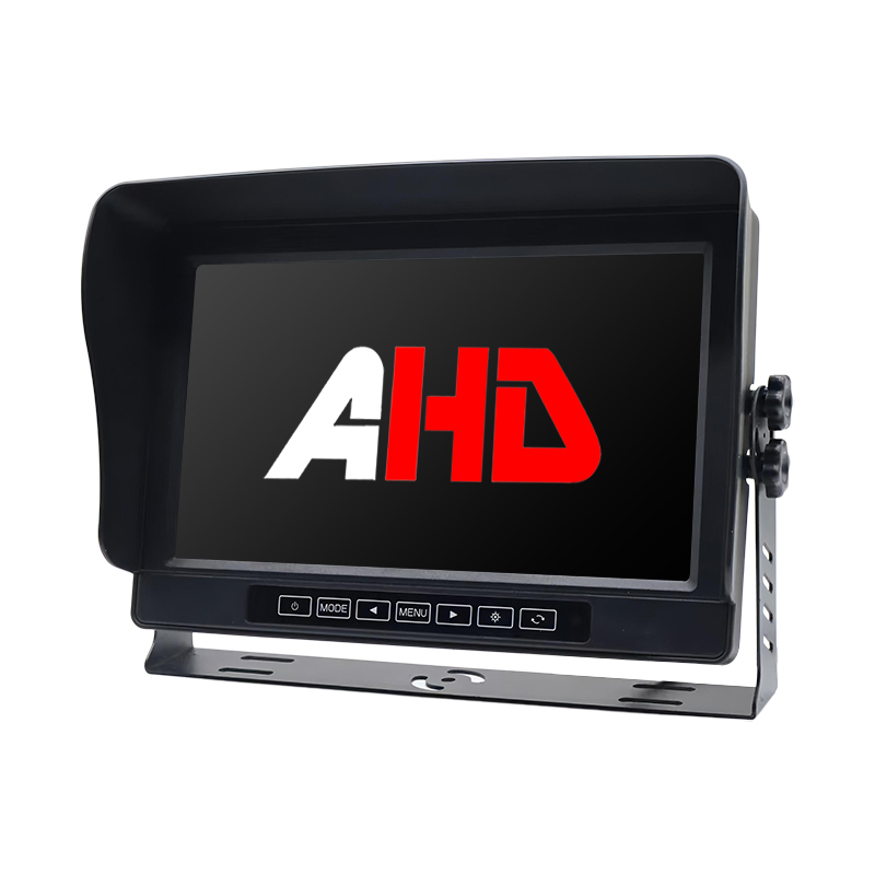 10,1 colio IP69K vandeniui atsparus 2 CH AHD įvestys, jutikliniai mygtukai, transporto priemonės monitorius