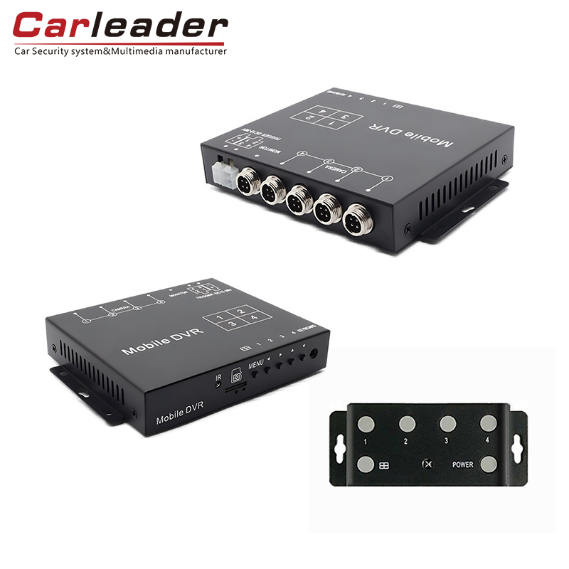 „Carleader 4CH AHD 1080p Mini Mobile DVR“ palaikymas TF kortelių saugykla