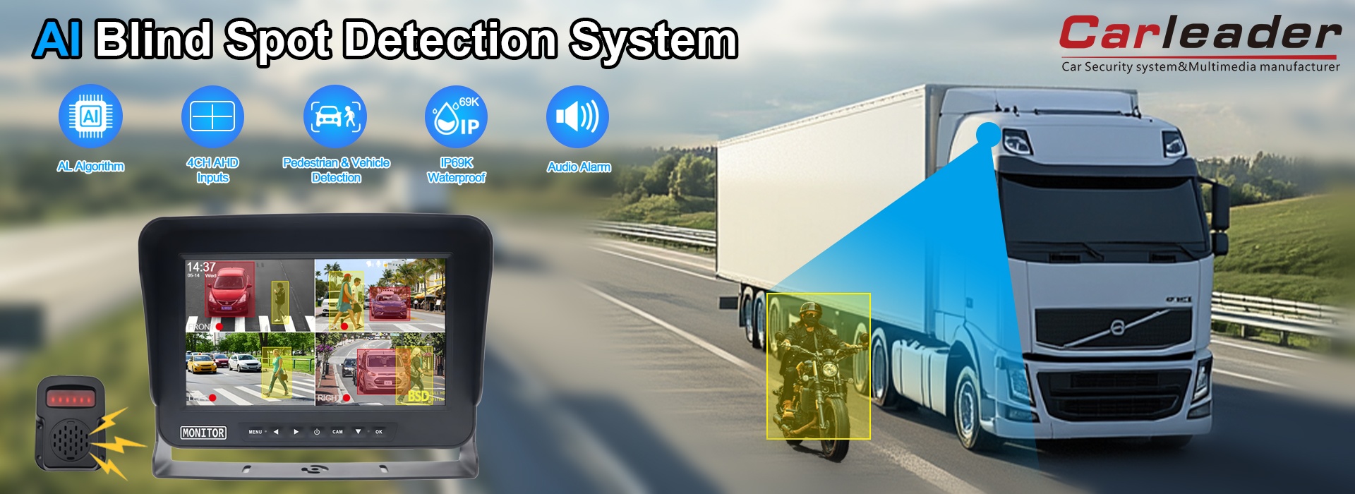 AI „Blind Spot“ aptikimo sistema