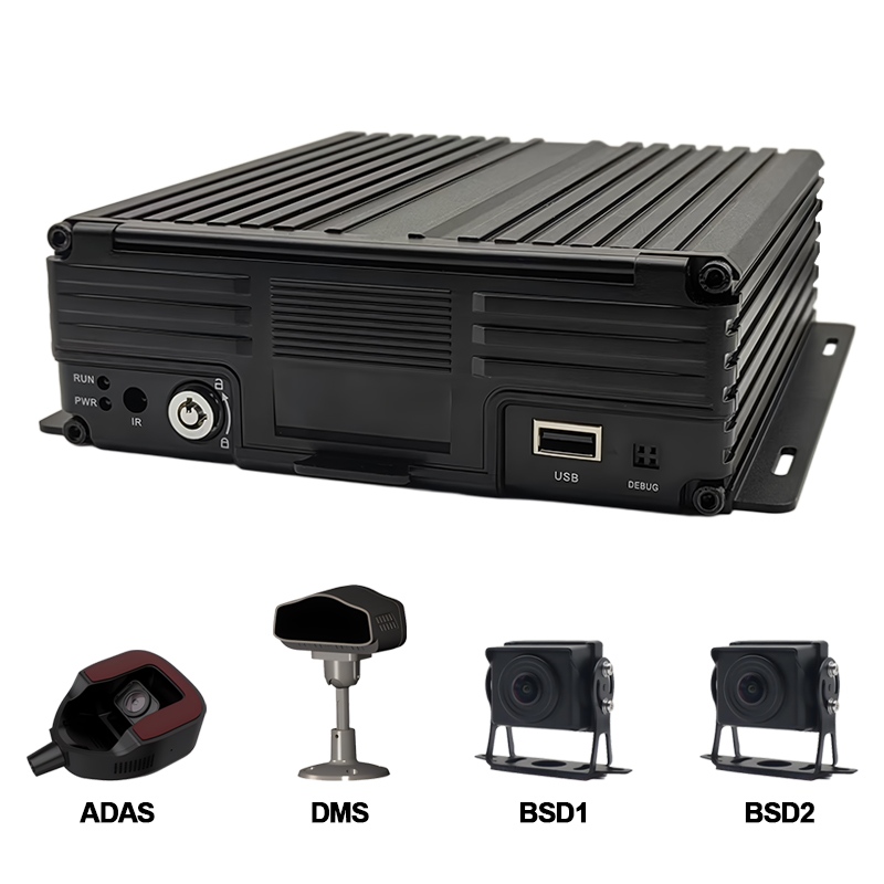 Padidinkite savo automobilių parko saugumo valdymą naudodami Carleader 8CH AI HDD mobilųjį DVR palaikymą ADAS+DMS+BSD