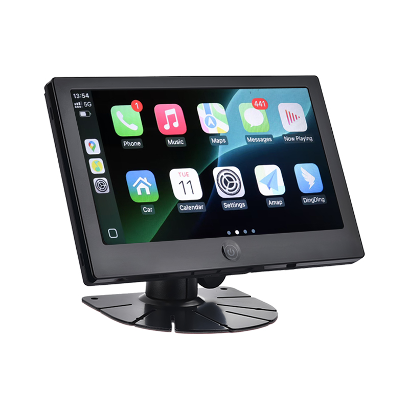 Carleader 7 colių IPS komercinės transporto priemonės AHD monitorius palaiko CarPlay Multimedia