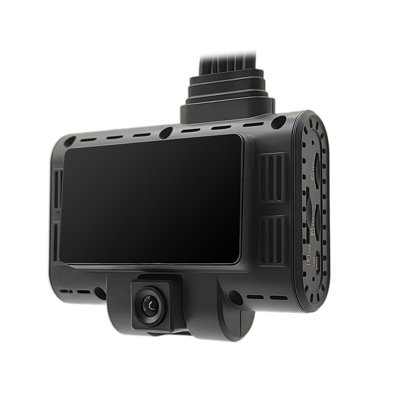 3 CH DVR AI Dash kamera su 4G GPS, ADAS, DSM ir WiFi, skirta automobilių parkams