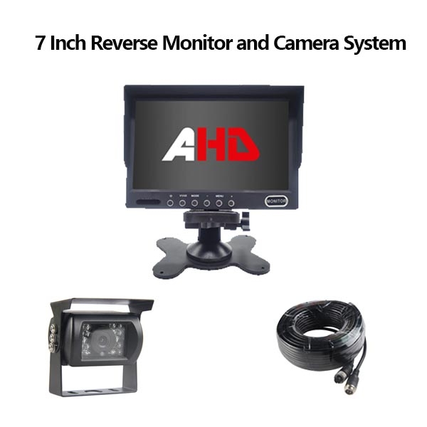 7 colių AHD automobilio galinio vaizdo monitoriaus ir fotoaparato rinkinys