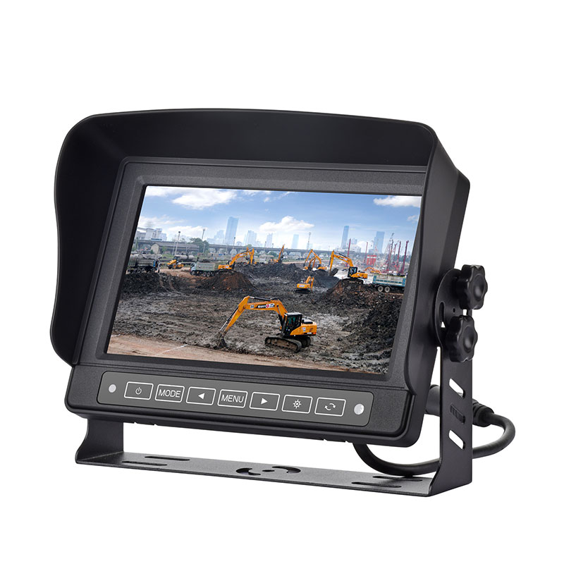 7'' vandeniui atsparus automobilio monitorius su jutikliniu mygtuku