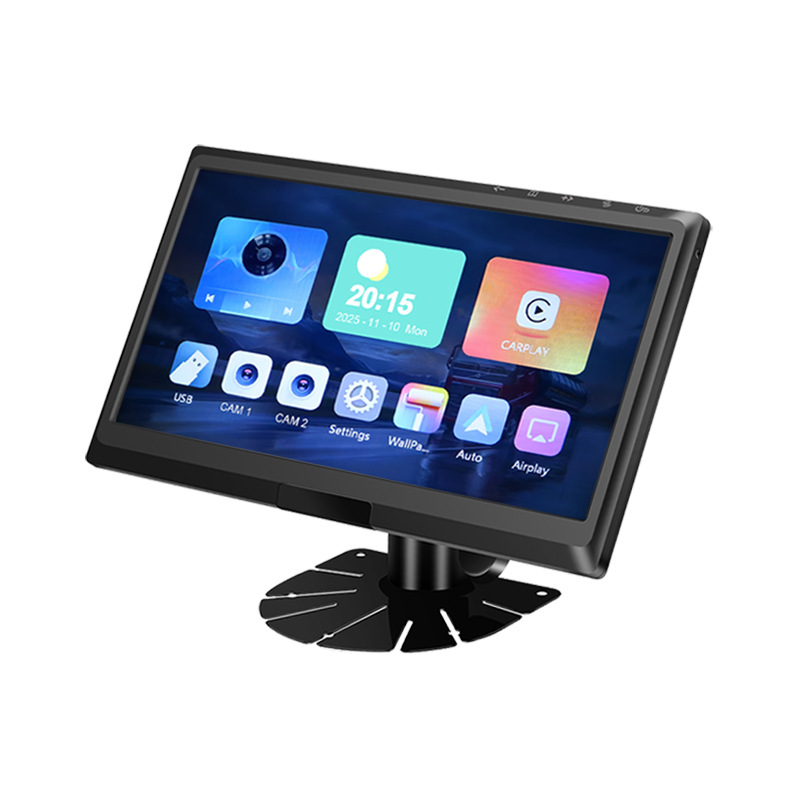 9 colių IPS 2AV AHD transporto priemonės monitorius palaiko „CarPlay“ multimediją